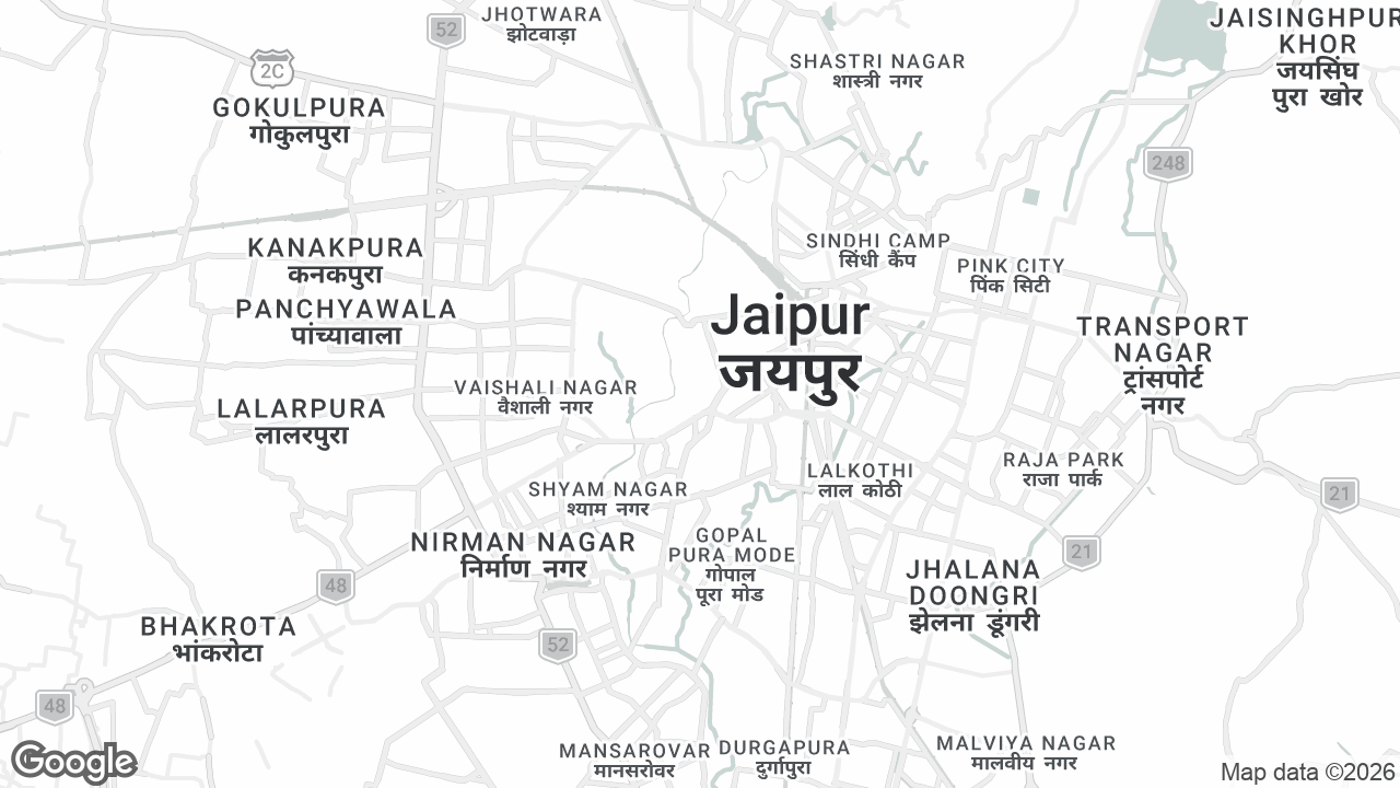 Approximate location of Dairy in Jaipur